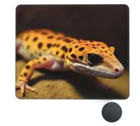 Tappetino per Il Mouse Leopard Little Gecko Ergonomico Tappetino per Mouse Personalizzato Gaming Mousepad per Ufficio Pc Casa 25X30Cm
