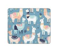 Tappetino per Il Mouse Llama Cartoon Pattern Personalizzato Tappetino Mouse Antiscivolo Gaming Mousepad per Casa Ufficio Laptop 25X30Cm