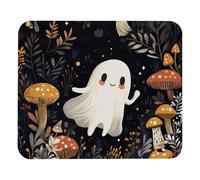 Tappetino per Il Mouse Lovely Ghost Mushroom Lavabile Tappetino Mouse Ergonomico Gaming Mousepad per Ufficio Computer Laptop 25X30Cm