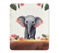 Tappetino per Il Mouse Lucky Elephant Pratica Tappetini Mouse Bordi Cuciti Gaming Mousepad per Computer Ufficio Laptop 25X30Cm