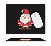 Tappetino per Il Mouse Merry Christmas Santa Lavabile Tappeto Mouse Multifunzionale Gaming Mousepad per Ufficio Laptop Computer 25X30Cm