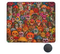 Tappetino per Il Mouse Mexican Folk Art Confortevole Tappetino Mouse Multifunzionale Gaming Mousepad per Computer Notebook Ufficio 25X30Cm