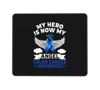 Tappetino per il Mouse My Hero is Now My Angel Colon Cancer Awareness