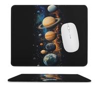Tappetino per Il Mouse Paint Splatter Doodle Tie Dye Galaxy Universe Planets Ergonomico Tappetino per Mouse Confortevole Gaming Mousepad per Computer Casa Pc 25X30Cm