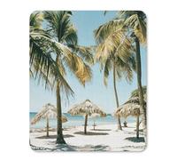 Tappetino per Il Mouse Palm Trees On The Beach Confortevole Tappeto Mouse Superficie Liscia Gaming Mousepad per Pc Ufficio Casa 25X30Cm