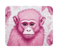 Tappetino per Il Mouse Pink Monkey Orangutan Superficie Liscia Tappetino per Mouse Antisfilacciamento Gaming Mousepad per Casa Notebook Laptop 25X30Cm