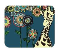 (Tappetino per il mouse) Pittura creativa Personalizzata di alta qualità Eco-gomma rettangolo Mousepad Giraffa Gaming Mousepad