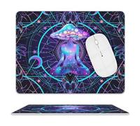 Tappetino per Il Mouse Psychedelic Magic Mushrooms Superficie Liscia Tappeto Mouse Antisfilacciamento Gaming Mousepad per Pc Notebook Laptop 25X30Cm