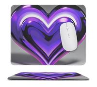 Tappetino per il Mouse Purple Hearts Tappetino per Mouse Computer 25x30cm
