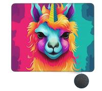 Tappetino per Il Mouse Rainbow Llama Pratica Tappetino per Mouse Superficie Liscia Gaming Mousepad per Laptop Pc Casa 25X30Cm