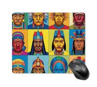 Tappetino per Il Mouse Retro Head Portraits Multifunzionale Tampone per Mouse Antisfilacciamento Gaming Mousepad per Pc Casa Computer 25X30Cm