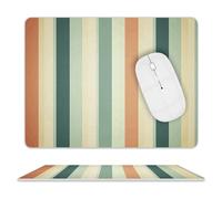 Tappetino per Il Mouse Retro Striped Multifunzionale Tappetino per Mouse Antiscivolo Gaming Mousepad per Notebook Ufficio Casa 25X30Cm