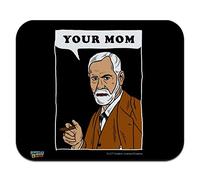 Tappetino per il mouse sottile con scritta "Your Mom Sigmund Freud, divertente umorismo", a basso profilo, sottile