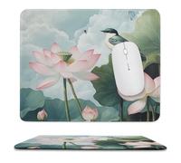 Tappetino per Il Mouse Spring Nature Rustic Lotus Flower Superficie Liscia Tappetino per Mouse Ergonomico Gaming Mousepad per Laptop Ufficio Casa 25X30Cm