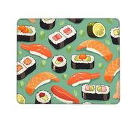 Tappetino per il Mouse Sushi Food Pattern Gaming Mousepad Casa 25x30cm