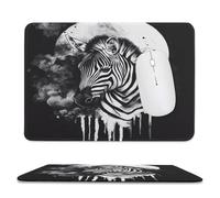 Tappetino per Il Mouse Tie Dye Wild Animals Painting Zebra Superficie Liscia Tappetino Mouse Antiscivolo Gaming Mousepad per Computer Pc Laptop 25X30Cm