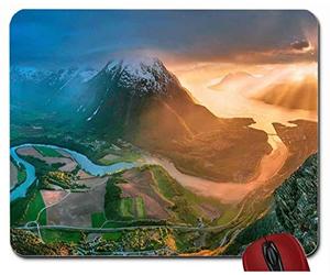 Tappetino per il mouse Tramonto da sotto il mousepad del mouse pad del molo