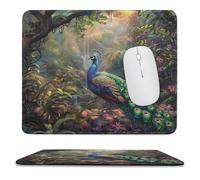 Tappetino per Il Mouse Tropical Spring Garden Flowers Beautiful Leaves Superficie Liscia Tappetino per Mouse Bordi Cuciti Gaming Mousepad per Laptop Ufficio Pc 25X30Cm