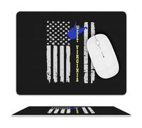 Tappetino per Il Mouse Us Flag West Virginia State Antiscivolo Tappetino per Mouse Antisfilacciamento Gaming Mousepad per Ufficio Casa Pc 25X30Cm