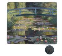 Tappetino per Il Mouse Water Lily Pond Antiscivolo Tappetino per Mouse Lavabile Gaming Mousepad per Casa Pc Computer 25X30Cm