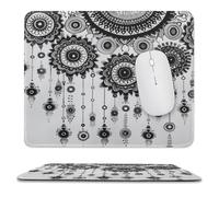 Tappetino per Il Mouse Watercolor Rustic Ethnic Tribal Native American Retro Mandala Print Antisfilacciamento Tampone per Mouse Pratica Gaming Mousepad per Computer Casa Pc 25X30Cm