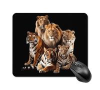 Tappetino per Il Mouse Wild Cats Animals of The World Superficie Liscia Tampone per Mouse Confortevole Gaming Mousepad per Casa Pc Notebook 25X30Cm