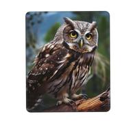 Tappetino per Il Mouse Wild Owl Birds Antiscivolo Tappeto Mouse Bordi Cuciti Gaming Mousepad per Ufficio Laptop Notebook 25X30Cm