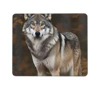 Tappetino per Il Mouse Wild Wild Gray Wolf Superficie Liscia Tampone per Mouse Ergonomico Gaming Mousepad per Notebook Pc Computer 25X30Cm