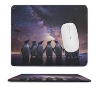 Tappetino per Il Mouse Winter Trees Cute Animal Penguin Lavabile Tappeto Mouse Superficie Liscia Gaming Mousepad per Pc Casa Computer 25X30Cm