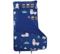 Tappetino per il pisolino dei bambini con cuscino e coperta pieghevole termico anti-calci con maniglia 21x51" (53, 3 x 139, 4 cm) sacco nanna portatile per bambini per asilo nido e scuola materna