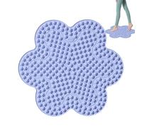Tappetino per il rilassamento dei piedi, massaggiatore per piedi in silicone, tappetino pieghevole a forma di fiore, tappetino morbido portatile per rilassare i piedi