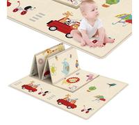 Tappetino per il risveglio per - giochi spesso, morbido, educativo con stampe di animali, comodo e sicuro, design antiscivolo, facile da pulire | Tappeto da gioco