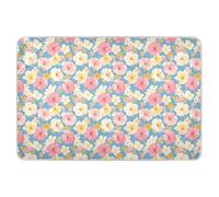 Tappetino per imparare a usare il vasino con fiori di ibisco rosa, extra large, altamente assorbenti, per bambini, adulti, animali domestici, 132,1 x 86,4 cm (lunghezza x larghezza)