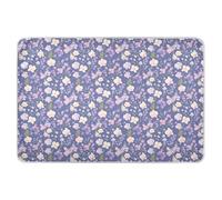 Tappetino per imparare a usare il vasino con fiori viola, extra large, altamente assorbente, a prova di perdite, ad asciugatura rapida, per bambini, adulti, animali domestici, 132,1 x 86,4 cm
