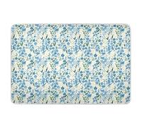 Tappetino per imparare a usare il vasino con piccoli fiori blu e verdi, extra large, altamente assorbente, delicato sulla pelle, per bambini, adulti, animali domestici, 132,1 x 86,4 cm (lunghezza x