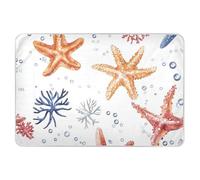 Tappetino per imparare a usare il vasino con stelle marine colorate, extra large, riutilizzabile, morbido e assorbente, a prova di perdite, ad asciugatura rapida, per bambini, 132,1 cm di lunghezza x