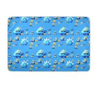 Tappetino per imparare a usare il vasino, impermeabile, impermeabile, delicato sulla pelle, prodotto per bagnare il letto, 132 x 86,4 cm, colore: blu