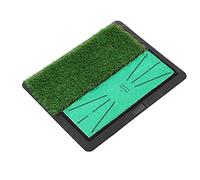 Tappetino per l’allenamento del colpo di golf, tappeto per la pratica dello swing con base in gomma antiscivolo e superficie in erba sintetica, tappetino riutilizzabile per