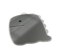 Tappetino per la pulizia dei piedi a forma di dinosauro, lavatesta, esfoliante, lavapiedi, montaggio a parete, ventose antiscivolo per l'uso in docce, detergente per i piedi per uomini e donne