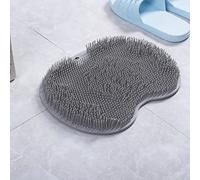 Tappetino per la Pulizia dei Piedi della Doccia Più Grande, Tappetino per la Pulizia dei Piedi, Detergente per la Pulizia dei Piedi con Ventose Antiscivolo, Scrubber per Massaggiatore(Grigio scuro)