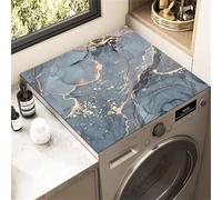 Tappetino Per Lavatrice,Copertura Per Lavatrice,Copri Lavatrice Sopra,Coprilavatrice Tappetino,Morbido E Ritagliabile,Antiscivolo,Per Lavatrice,Asciugatrice (Blu,50 x50 cm)