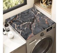 Tappetino Per Lavatrice,Copertura Per Lavatrice,Copri Lavatrice Sopra,Coprilavatrice Tappetino,Morbido E Ritagliabile,Antiscivolo,Per Lavatrice,Asciugatrice (Nero,50 x50 cm)