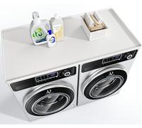 Tappetino per lavatrice e asciugatrice, 137,2 x 69,8 cm, grande, in silicone, antiscivolo, impermeabile, per lavatrice, cucina, casa (bianco)