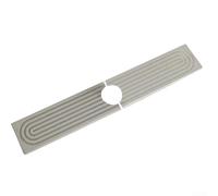 Tappetino per lavello a base di diatomite per assorbimento dell'acqua e per controllo degli spruzzi, adatto per rubinetto standard per lavello (grigio chiaro)