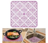 Tappetino per Lavello Cucina, Tappetino Lavandino Cucina in Silicone 30 X 30cm, Tagliabile Su Misura Tappetini Lavello Cucina, Tappetino Lavello Silicone Cucina Resistente al Calore e Antiscivolo