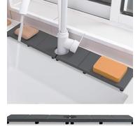 Tappetino per lavello da cucina con materiale di terra di diatomee per un rapido assorbimento e asciugatura dell'acqua, dotato di piedini regolabili antiscivolo per stabilità (F)