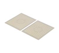 Tappetino per Lavello da Cucina, Cuscinetto in Gomma Largo Non Slip 10 X12in, Colore Marrone per la Protezione del Lavandino, Facile da Pulire, è Dotato di Fori di Scarico,