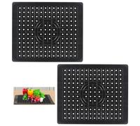 Tappetino per lavello in gomma, 31,4 x 26 cm, tappetino per lavello, tappetino per lavello, tappetino antigoccia