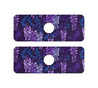 Tappetino per lavello in pietra diatomacea per lavello da cucina ad asciugatura rapida, confezione da 2 tappetini per cucina e bagni 35,6 x 12,7 cm 10,2 cm viola scuro Indiana glicine