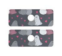 Tappetino per lavello in pietra diatomacea per lavello da cucina riutilizzabile e decorato, confezione da 2 tappetini paraspruzzi per bancone del bagno 14 7 x 5 10,2 cm divertenti sigilli del Nilo